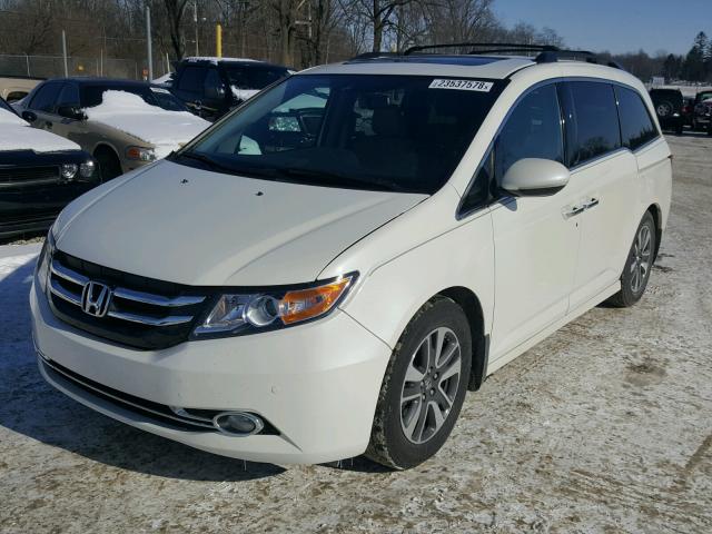 5FNRL5H94EB023336 - 2014 HONDA ODYSSEY TO WHITE photo 2