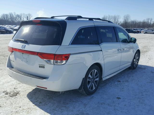 5FNRL5H94EB023336 - 2014 HONDA ODYSSEY TO WHITE photo 4