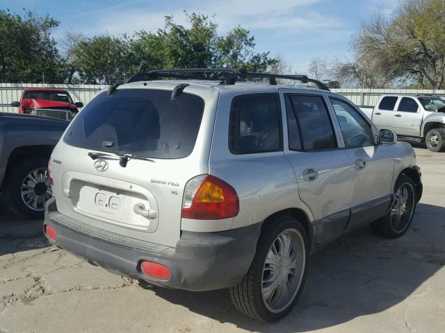 KM8SC13D93U538354 - 2003 HYUNDAI SANTA FE G SILVER photo 4