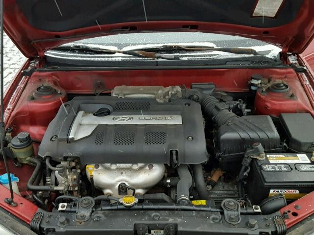 KMHDN46D45U113935 - 2005 HYUNDAI ELANTRA GL RED photo 7