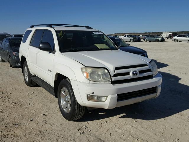 JTEBU14R848017580 - 2004 TOYOTA 4RUNNER SR WHITE photo 1