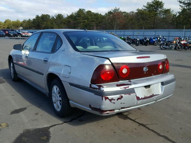 2G1WF55E859132133 - 2005 CHEVROLET IMPALA GRAY photo 3