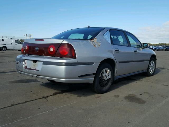 2G1WF55E859132133 - 2005 CHEVROLET IMPALA GRAY photo 4