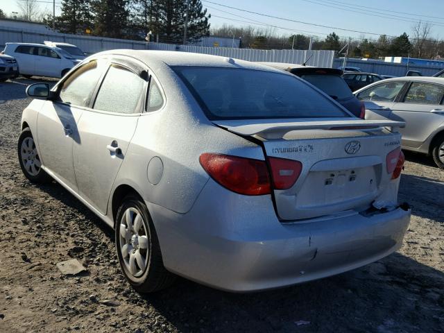 KMHDU46D68U502857 - 2008 HYUNDAI ELANTRA GL SILVER photo 3