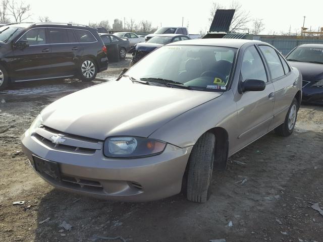 1G1JC52FX37167352 - 2003 CHEVROLET CAVALIER BEIGE photo 2