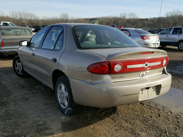 1G1JC52FX37167352 - 2003 CHEVROLET CAVALIER BEIGE photo 3