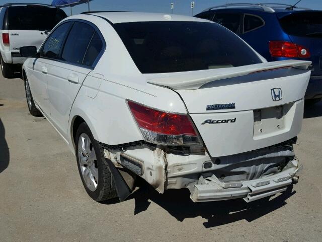 1HGCP26849A033030 - 2009 HONDA ACCORD EXL WHITE photo 3