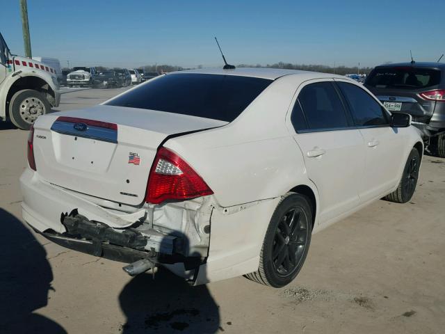 3FAHP0JG5CR265484 - 2012 FORD FUSION SEL WHITE photo 4