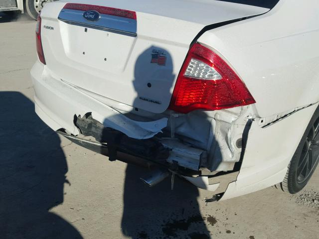 3FAHP0JG5CR265484 - 2012 FORD FUSION SEL WHITE photo 9