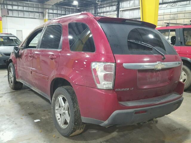 2CNDL73F556141478 - 2005 CHEVROLET EQUINOX LT RED photo 3