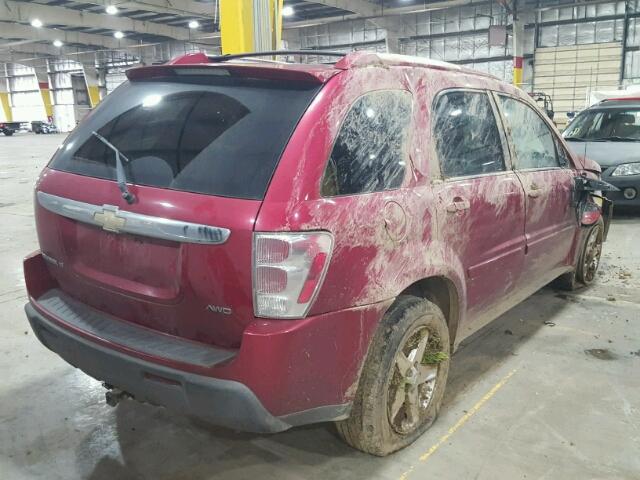 2CNDL73F556141478 - 2005 CHEVROLET EQUINOX LT RED photo 4