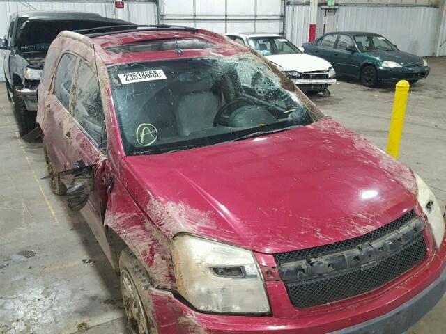 2CNDL73F556141478 - 2005 CHEVROLET EQUINOX LT RED photo 9