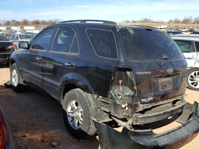 KNDJD736685775676 - 2008 KIA SORENTO EX BLACK photo 3