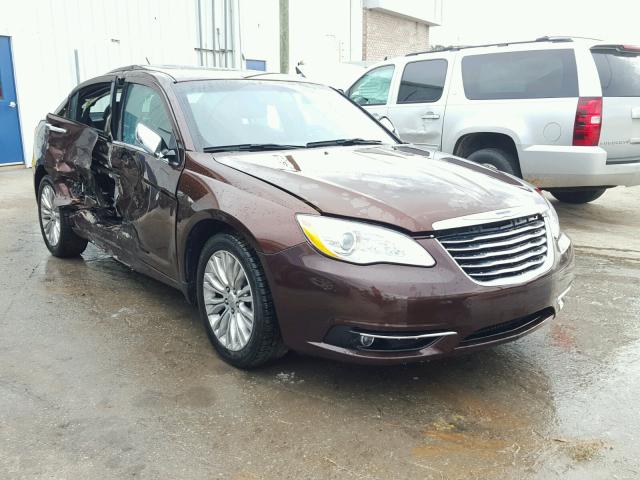 1C3CCBCG5CN221758 - 2012 CHRYSLER 200 LIMITE BROWN photo 1