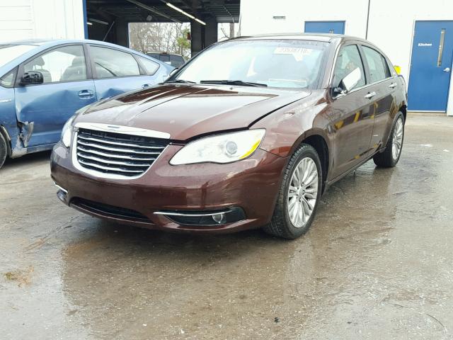 1C3CCBCG5CN221758 - 2012 CHRYSLER 200 LIMITE BROWN photo 2