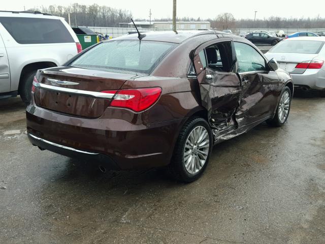 1C3CCBCG5CN221758 - 2012 CHRYSLER 200 LIMITE BROWN photo 4