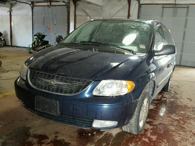 1D4GP25R85B395377 - 2005 DODGE CARAVAN SE BLUE photo 2