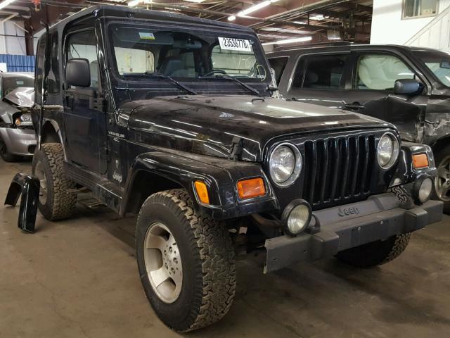 1J4FA49S31P347036 - 2001 JEEP WRANGLER / BLACK photo 1