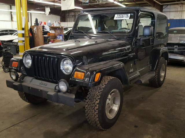 1J4FA49S31P347036 - 2001 JEEP WRANGLER / BLACK photo 2