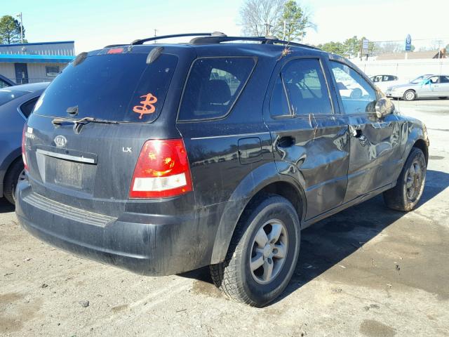 KNDJD733065629941 - 2006 KIA SORENTO EX BLACK photo 4