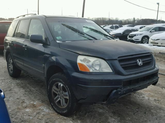 2HKYF18635H500678 - 2005 HONDA PILOT EXL GRAY photo 1