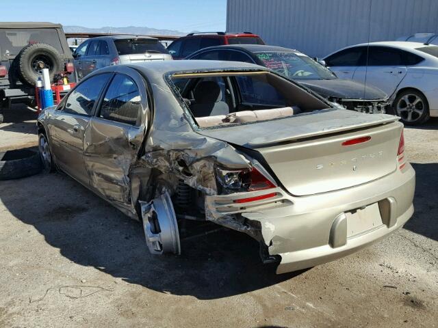 1B3EJ46X41N552282 - 2001 DODGE STRATUS SE GOLD photo 3