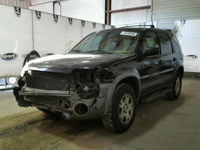 1FMYU03145KA60396 - 2005 FORD ESCAPE XLT BLACK photo 2