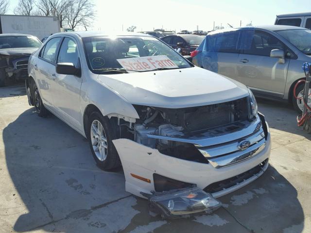 3FAHP0GA0CR436872 - 2012 FORD FUSION S WHITE photo 1