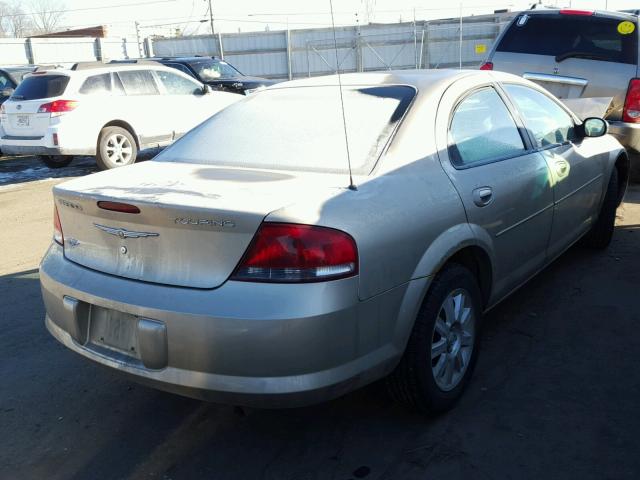 1C3EL56R34N412037 - 2004 CHRYSLER SEBRING LX TAN photo 4