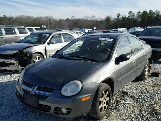 1B3ES56C54D523903 - 2004 DODGE NEON SXT GRAY photo 2