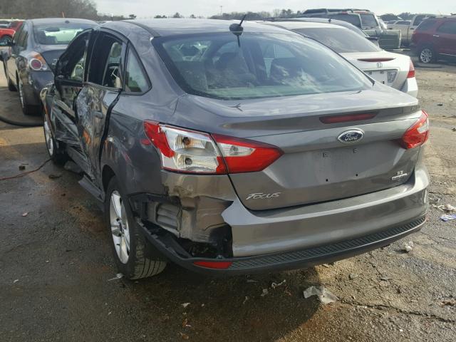 1FADP3F28DL167711 - 2013 FORD FOCUS SE GRAY photo 3