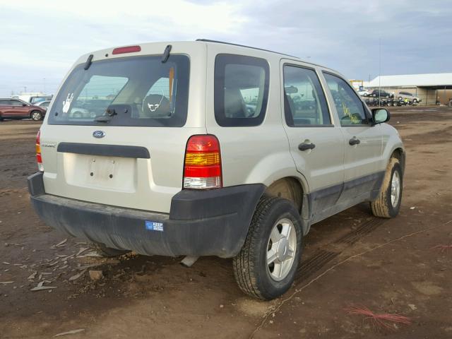 1FMYU02144KA62990 - 2004 FORD ESCAPE XLS CREAM photo 4