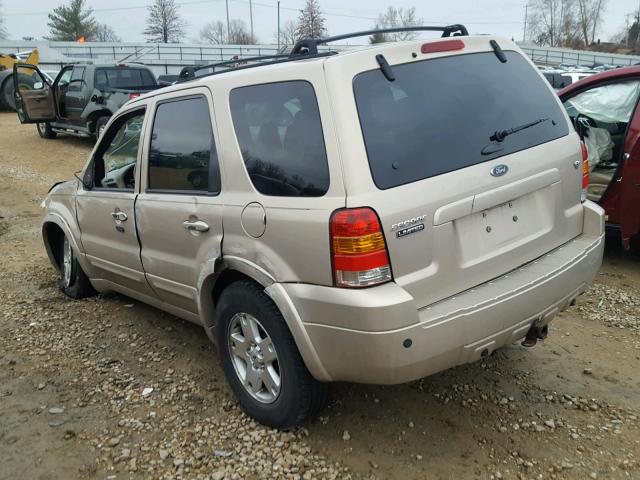 1FMCU94117KA75812 - 2007 FORD ESCAPE LIM TAN photo 3