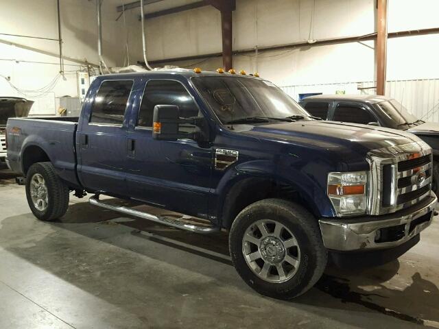 1FTWW31R08EB03215 - 2008 FORD F350 SRW S BLUE photo 1