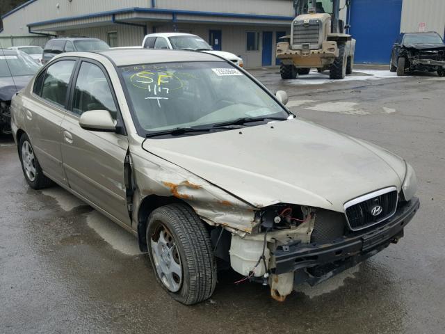 KMHDN45D93U666496 - 2003 HYUNDAI ELANTRA GL GOLD photo 1