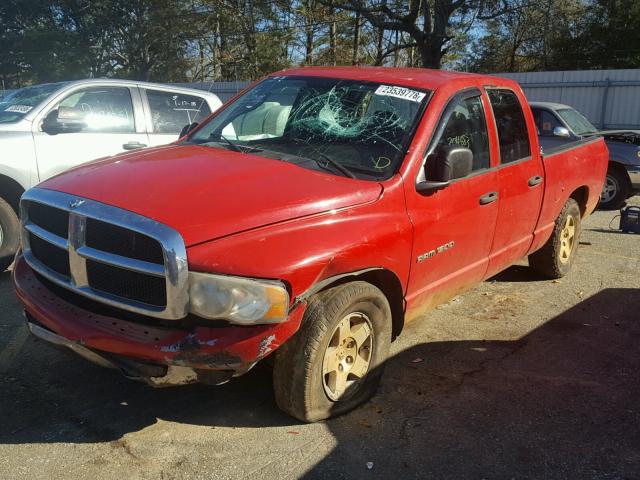 1D7HA18D55S189968 - 2005 DODGE RAM 1500 S RED photo 2