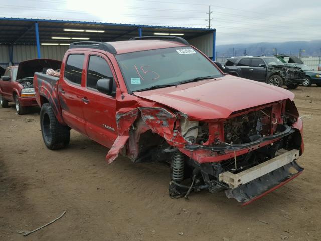 5TFLU4EN3DX069551 - 2013 TOYOTA TACOMA DOU RED photo 1