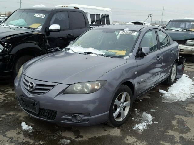 JM1BK123751255858 - 2005 MAZDA 3 S GRAY photo 2