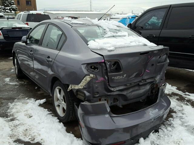 JM1BK123751255858 - 2005 MAZDA 3 S GRAY photo 3