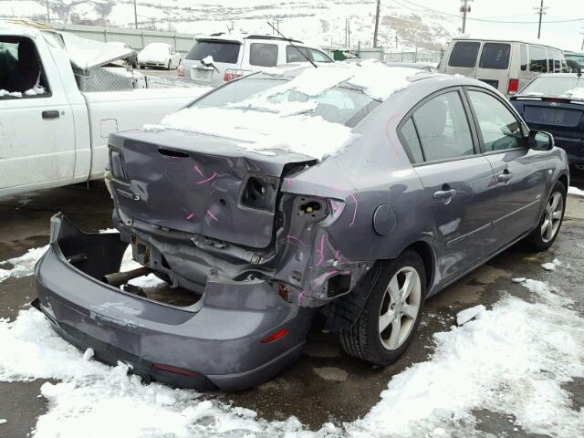 JM1BK123751255858 - 2005 MAZDA 3 S GRAY photo 4