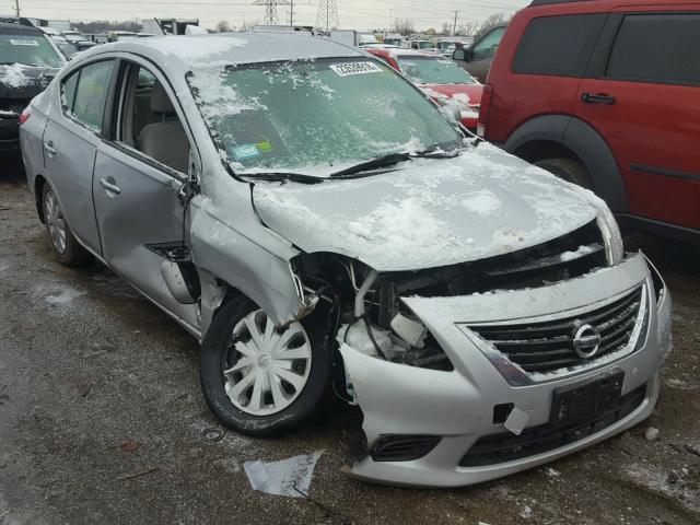 3N1CN7AP4CL925247 - 2012 NISSAN VERSA S SILVER photo 1