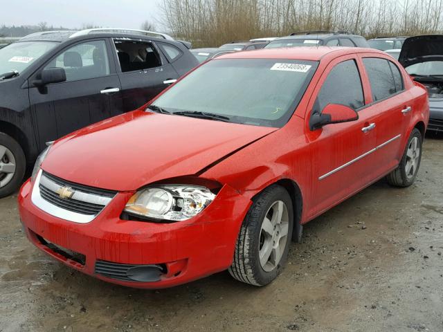 1G1AD5F56A7125675 - 2010 CHEVROLET COBALT 1LT RED photo 2