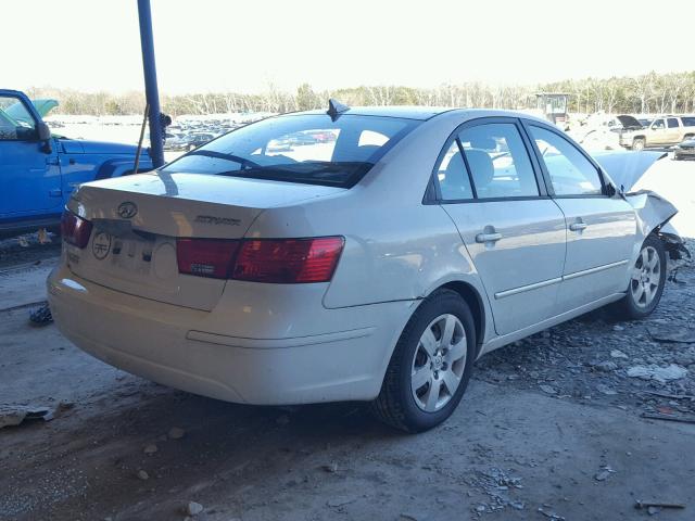 5NPET46C89H509582 - 2009 HYUNDAI SONATA GLS WHITE photo 4