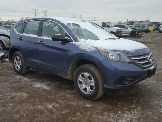 2HKRM4H38DH625966 - 2013 HONDA CR-V LX BLUE photo 1