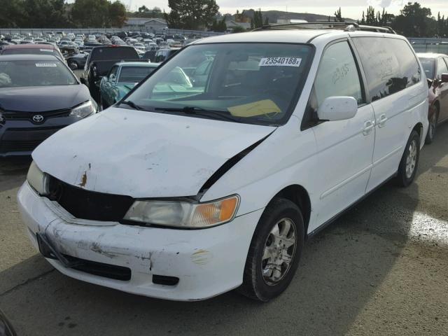 5FNRL18052B055167 - 2002 HONDA ODYSSEY EX WHITE photo 2