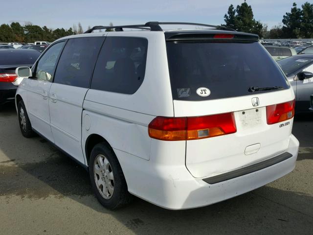 5FNRL18052B055167 - 2002 HONDA ODYSSEY EX WHITE photo 3