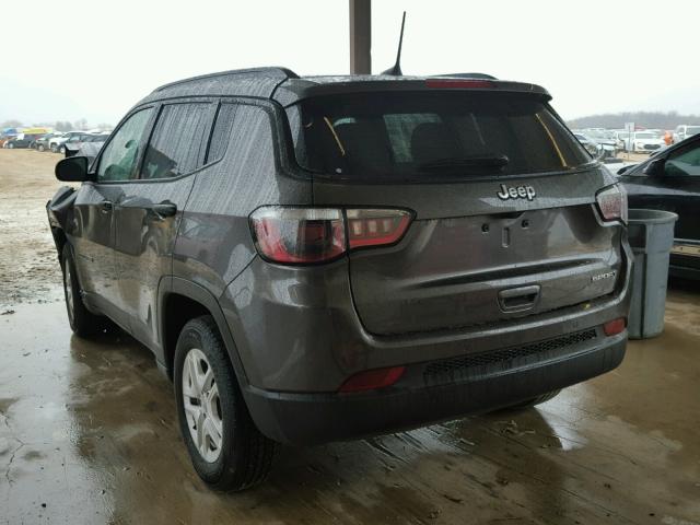 3C4NJCAB0HT668867 - 2017 JEEP COMPASS SP GRAY photo 3