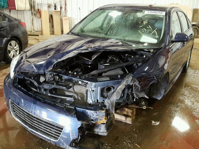 2G1WB5EK2A1171164 - 2010 CHEVROLET IMPALA LT BLUE photo 2