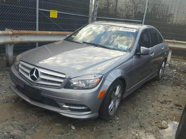 WDDGF8BB7BR158270 - 2011 MERCEDES-BENZ C 300 4MAT GRAY photo 2