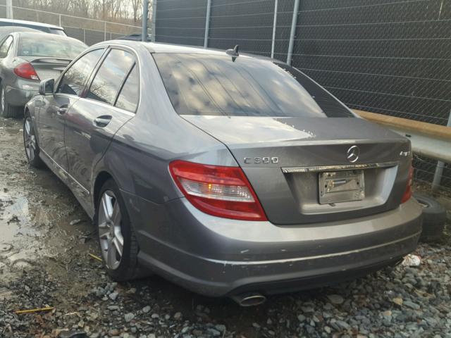 WDDGF8BB7BR158270 - 2011 MERCEDES-BENZ C 300 4MAT GRAY photo 3